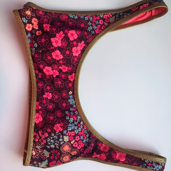 AERIE 2 piece floral and metallic swim - Picture 6 of 8